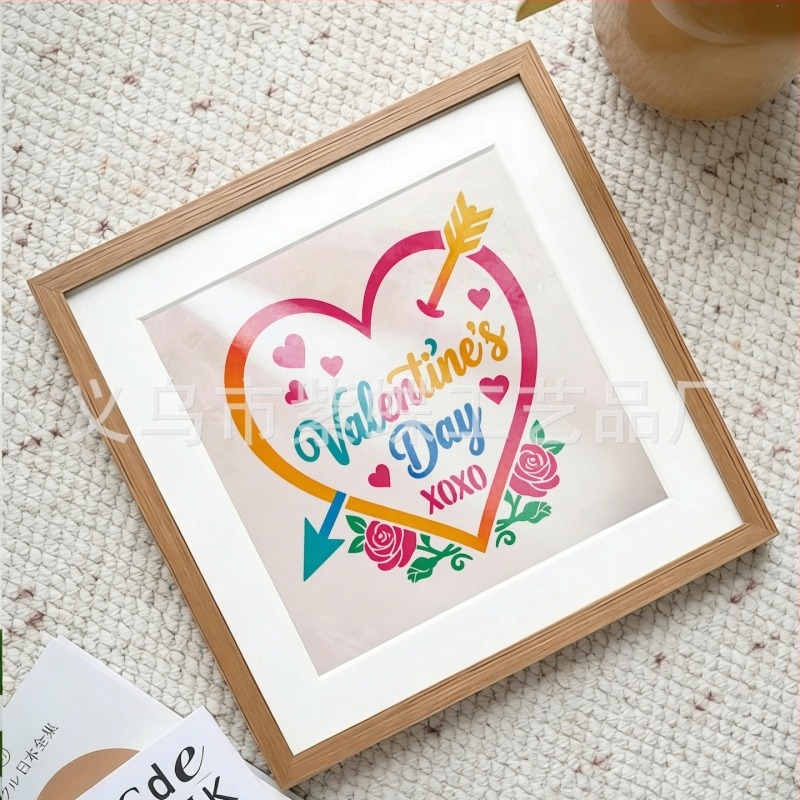 PET šablona za crtanje s temom Valentinovo, SJX-180, Yiwu City Purple Butterfly Crafts Factory