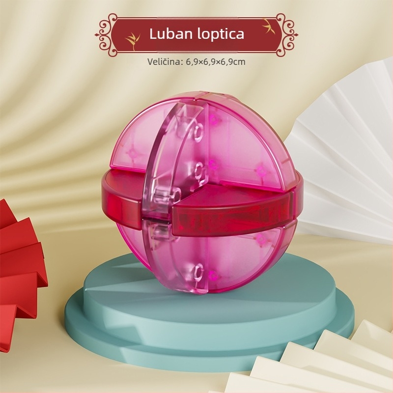 Sanrong Luban lock / Kongming lock puzzle, ABS materijal, trening strpljenja i razvoj kognitivnih sposobnosti, pakiranje u šarenoj kutiji