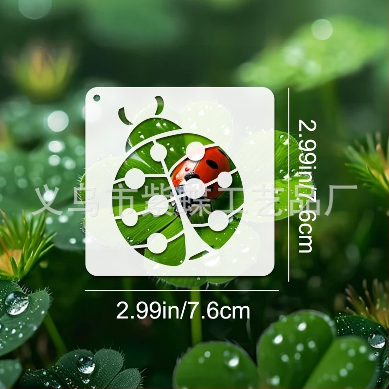 PET šablona za slikanje biljaka – izrezana šablona za DIY sprej umjetnost, model SJX-75, Yiwu Purple Butterfly Crafts Factory