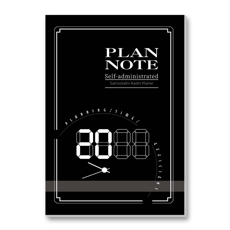 Bilježnica s Riding vezom, 24 lista (48 stranica), Forest papir 80 g, japanski/korejski slatki stil, kalendar 2024