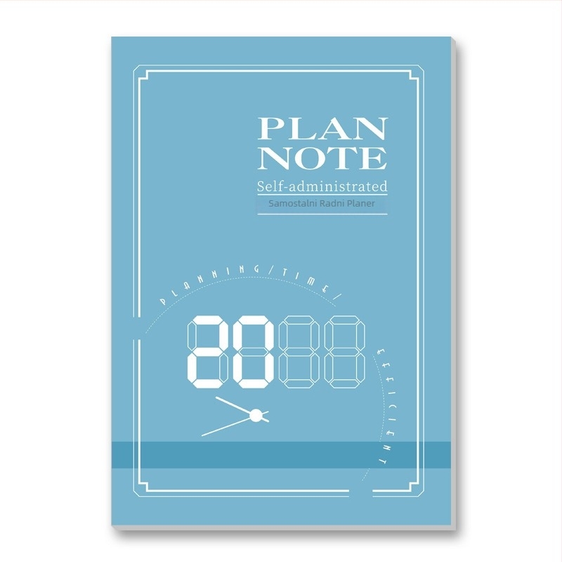 Bilježnica s Riding vezom, 24 lista (48 stranica), Forest papir 80 g, japanski/korejski slatki stil, kalendar 2024