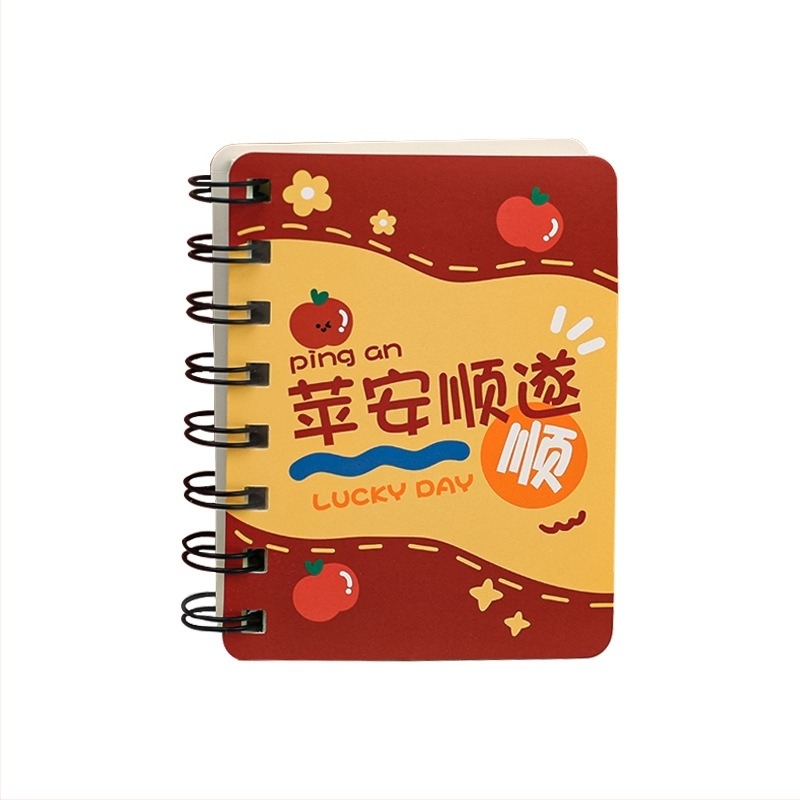 Hangsu A1959 spiralna bilježnica Cartoon Fun Text za vokabular učenika, džepnog formata, 80 stranica, papir 70 g/m², mogućnost prilagodbe