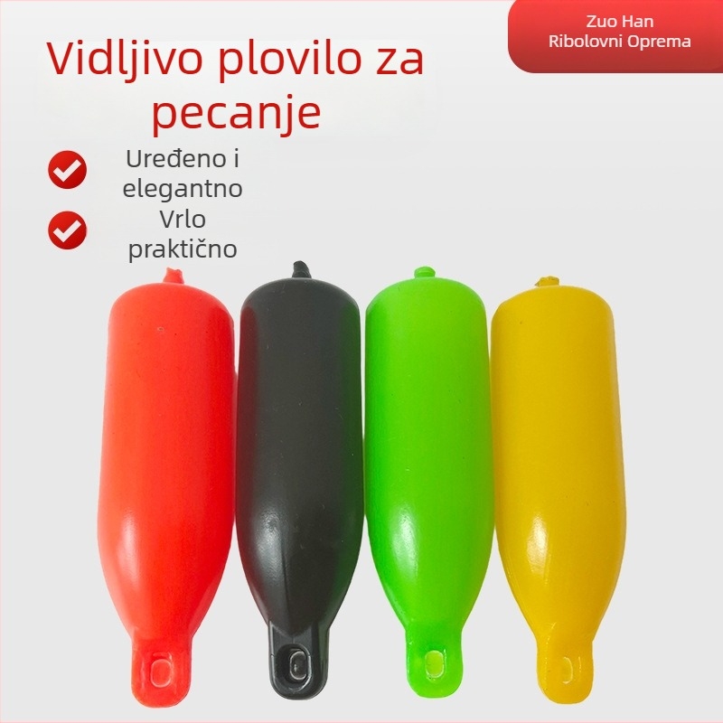 Ribolovna pluta za vertikalni drift, kuglastog oblika, plastična, visoke vidljivosti, za ribolov na kotvu