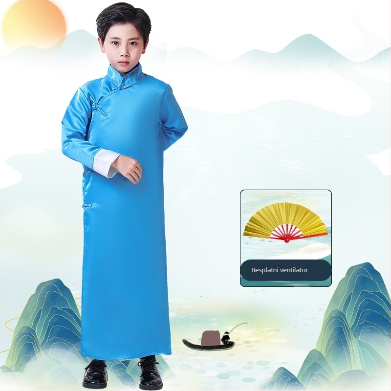 Dječji Crosstalk kaput, dugi rukav, 100% poliester, kineski stil, uzrast 3-8 godina