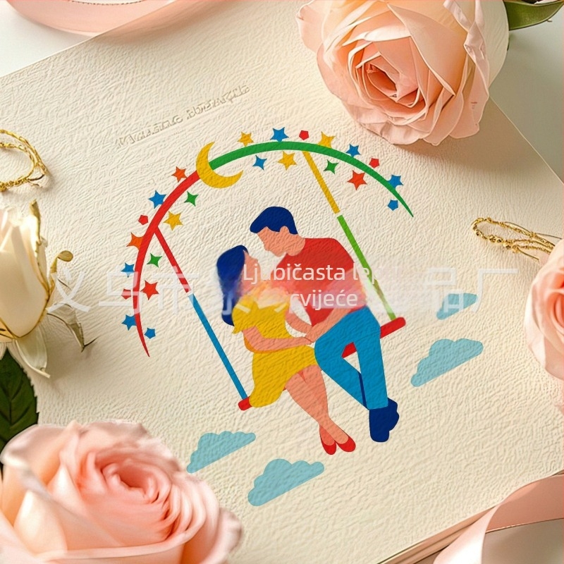 PET šablona izrez za ljubavnu izjavu – SJX-167, Yiwu Zidie Craft Factory, prekogranični izvoz, IP prava: Nije ovlašteno