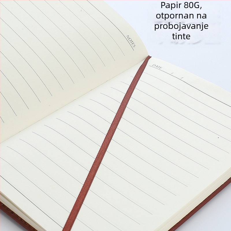 Bilježnica Blog 1896-1, korica od umjetne kože, spiralno povezivanje, 80 gsm papir