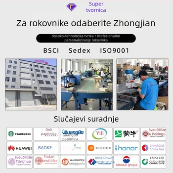 Bilježnica s prilagođenim logom i elastičnim remenom, šavani uvez, Dowling papir 70 g
