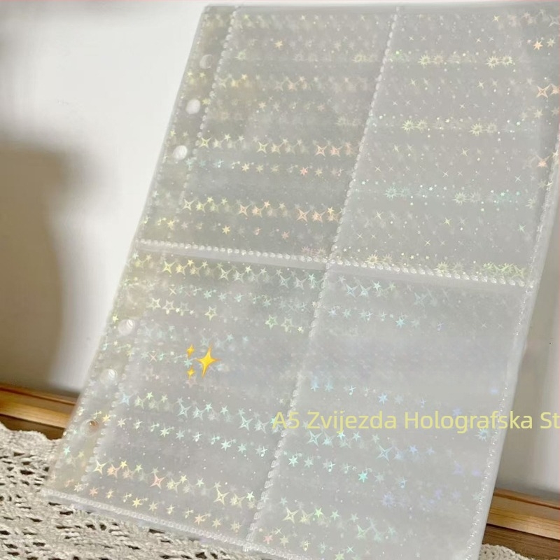 Album za kartice i razglednice s unutarnjim stranicama u dva odjeljka, PP stranice, 10 listova, 6 rupa