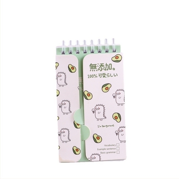 Freezing Point Prijenosni bilježnica engleskih riječi, Moe too serija, model 185485, 80 stranica, prilagodljiv