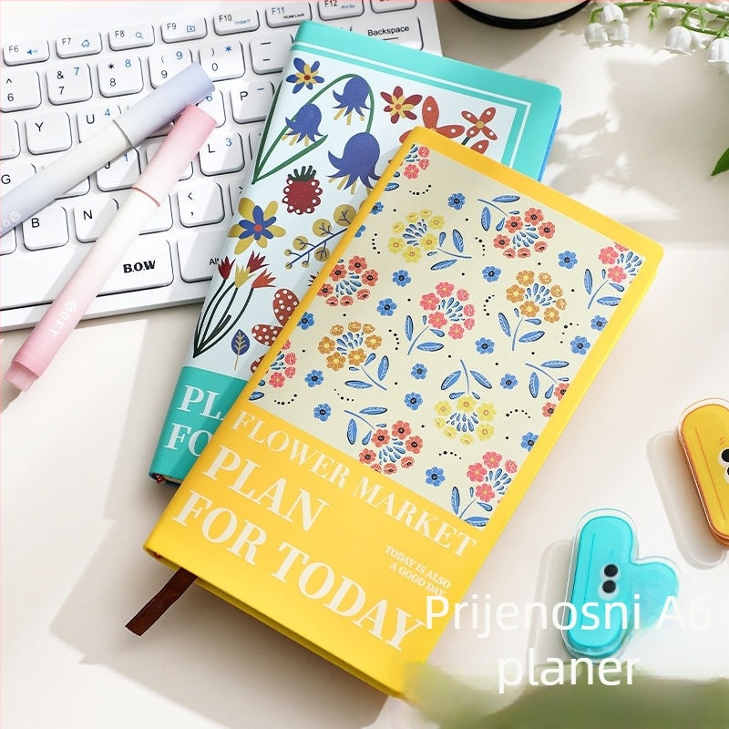 Bilježnica Faramond — PU omot, šivano uvezivanje nitima, Dowling papir, 80 g, 100–200 stranica