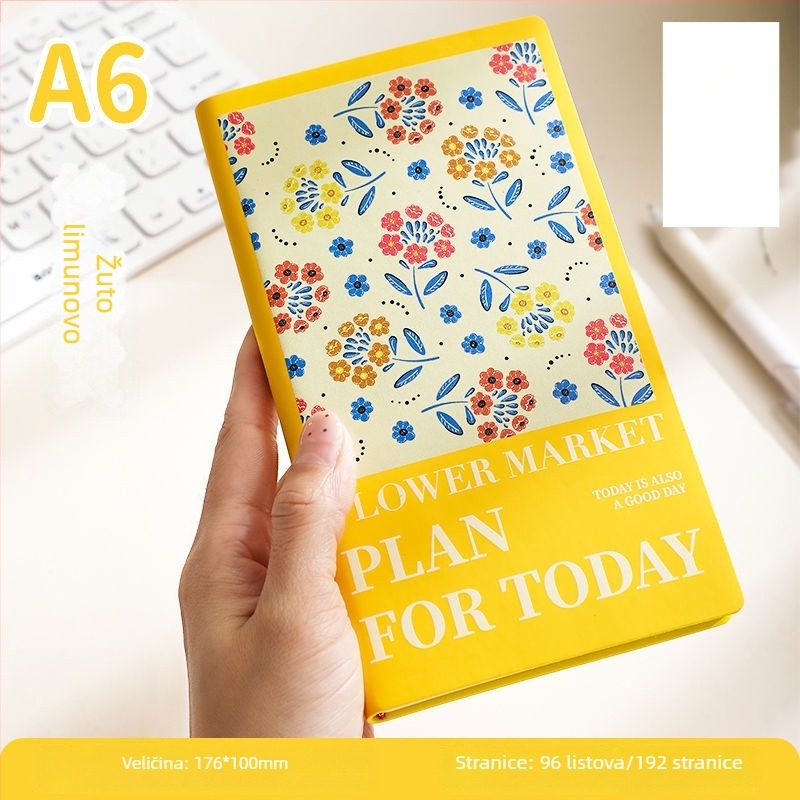 Bilježnica Faramond — PU omot, šivano uvezivanje nitima, Dowling papir, 80 g, 100–200 stranica