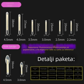 Vertikalni drift plovak – svjetleća štapić, ultrajasan noćni ribolov, oprema za ribolov. Marka: Powerful merchant; Materijal: Other