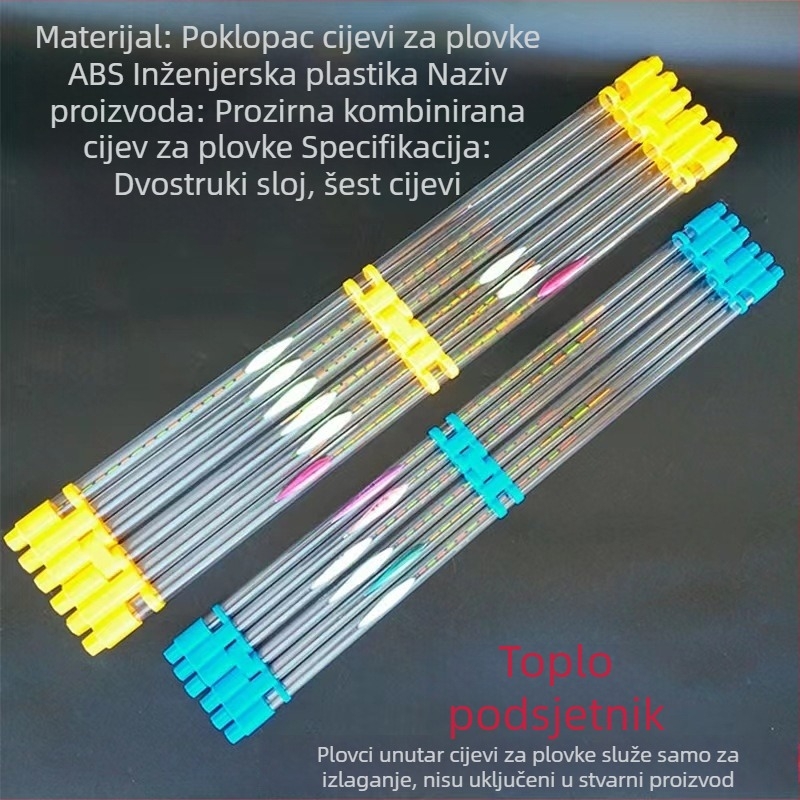 Sklopivi spremnik za plovke, prozirna kutija za ribolovne plovke