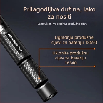 Huister H10 laser pointer, 532 nm, baterija 18650/16340