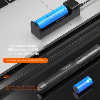 Huister H10 laser pointer, 532 nm, baterija 18650/16340