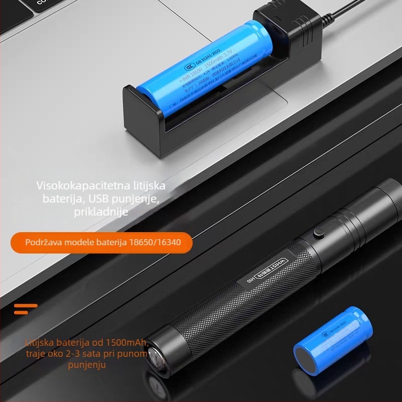 Huister H10 laser pointer, 532 nm, baterija 18650/16340