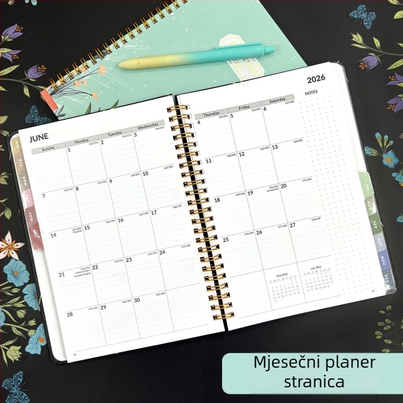 Haoshang Plan Series planer rokovnik, 76 stranica, papir 100 g offset, prilagodljiv