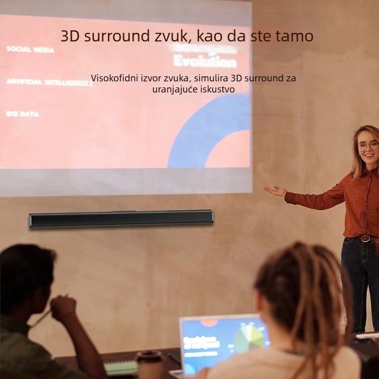 Soundbar s projektorom za kućno kino | Bluetooth 5.0, 30-60W, 100Hz-20kHz, USB sučelje, 32GB pohrane