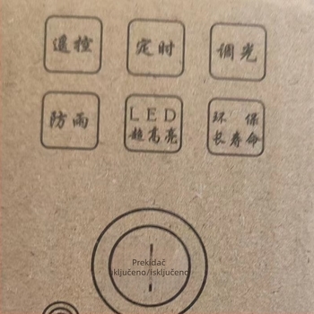 Pribor za plišane fenjere, bežični daljinski upravljač, inteligentni senzor svjetla, solarna svjetiljka, projekcijsko svjetlo