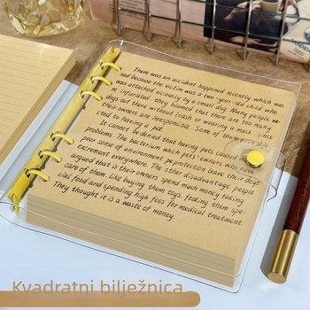 Beležnica s PVC omotom, prstenasti uvez, offset papir dvostrane, 80 g/m², kreativni stil