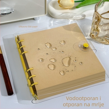 Beležnica s PVC omotom, prstenasti uvez, offset papir dvostrane, 80 g/m², kreativni stil