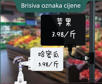 PVC ploča za cijene za svježe povrće, vodootporna i izbrisiva (ručno napisanu cijenu)