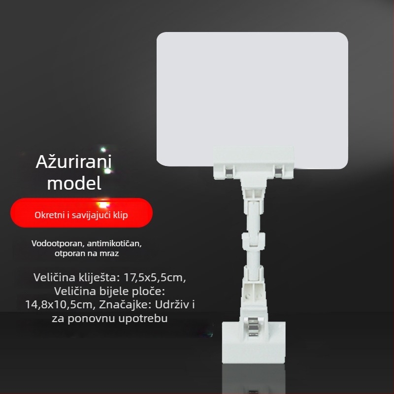 PVC ploča za cijene za svježe povrće, vodootporna i izbrisiva (ručno napisanu cijenu)