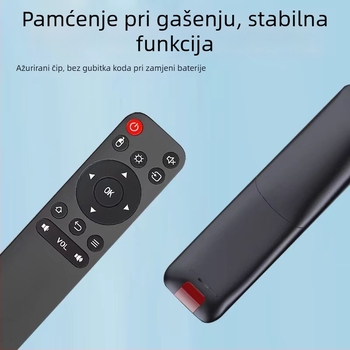 xyc daljinski upravljač za projektor, 2.4G, domet 10 m, kompatibilan s TV-om