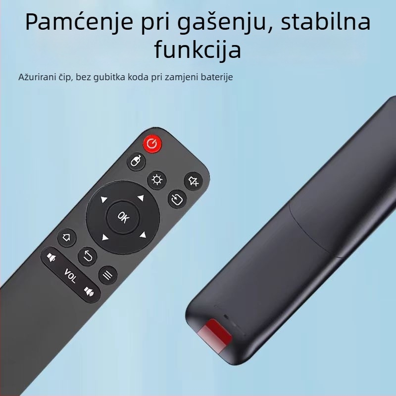 xyc daljinski upravljač za projektor, 2.4G, domet 10 m, kompatibilan s TV-om