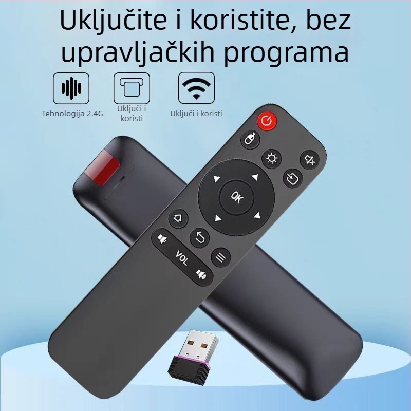 xyc daljinski upravljač za projektor, 2.4G, domet 10 m, kompatibilan s TV-om