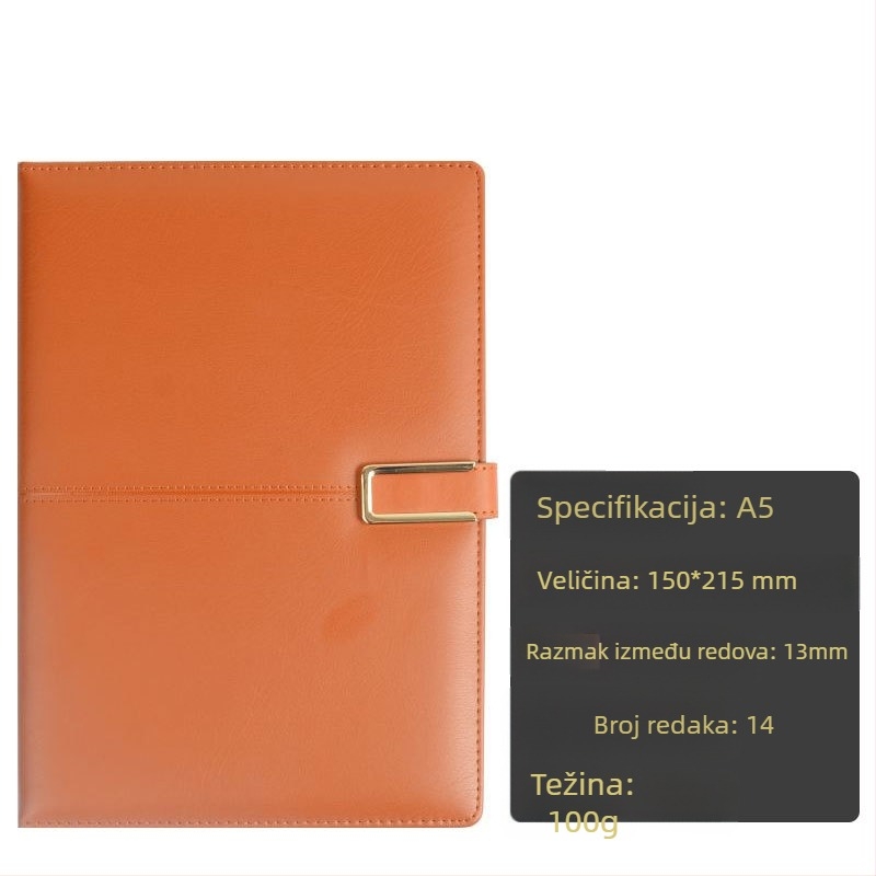 Xitong bilježnica s magnetskim zatvaračem, 96 stranica, mreža 1,3 cm, papir 40 g, slobodni listovi