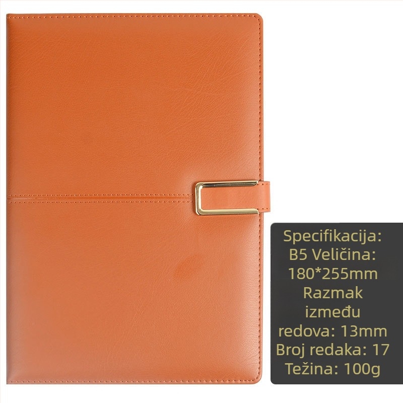Xitong bilježnica s magnetskim zatvaračem, 96 stranica, mreža 1,3 cm, papir 40 g, slobodni listovi