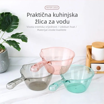 Plastična kuhinjska žlica s dugim držakom za vodu, jednostavan stil, univerzalna uporaba, vrhunska kvaliteta (proljeće 2013)