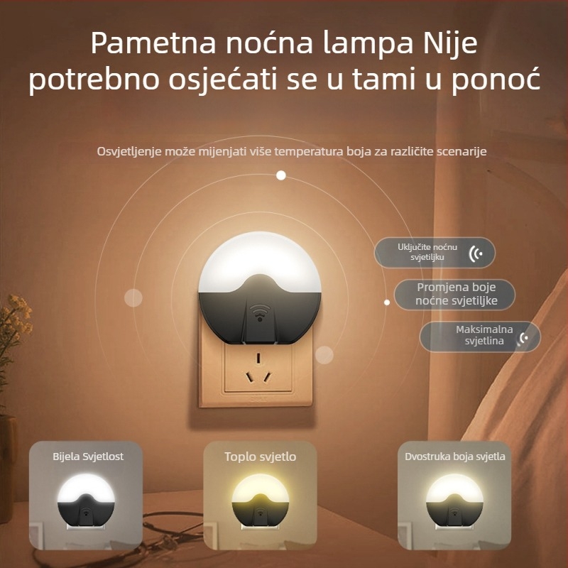 Sveobuhvatni daljinski upravljač s glasovnim upravljanjem za IR/RF uređaje – USB sučelje, domet do 10 m, noćno svjetlo