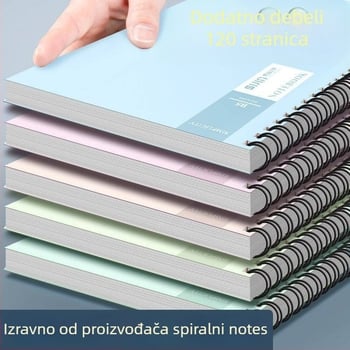 Spiralno uvezani rokovnik, 60 linijskih stranica