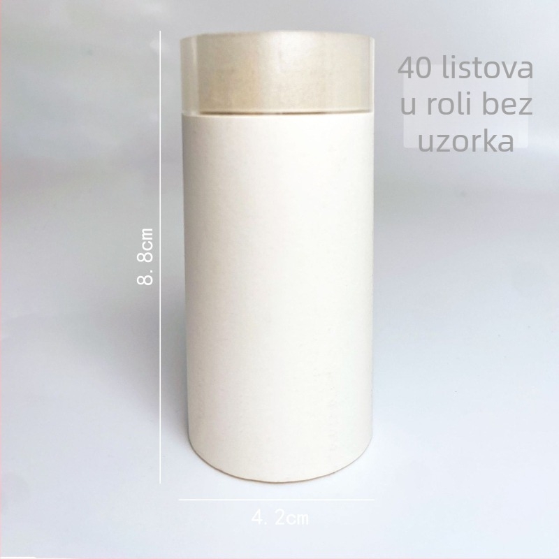 Roll-tip proširene samoljepive bilješke trake – papir za bilješke koji se može kidati, 40 unutarnjih stranica, ljepilo