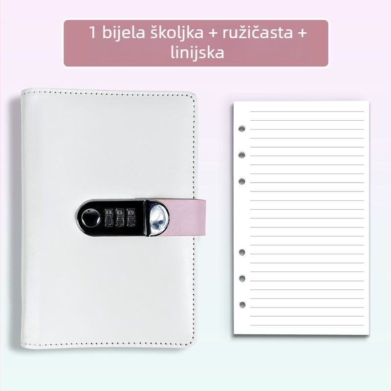 Odvojivi bilježnica s lozinkom, vezana prstenastim povezom, papir od drvene celuloze 75 g, 1–50 stranica, japanski stil
