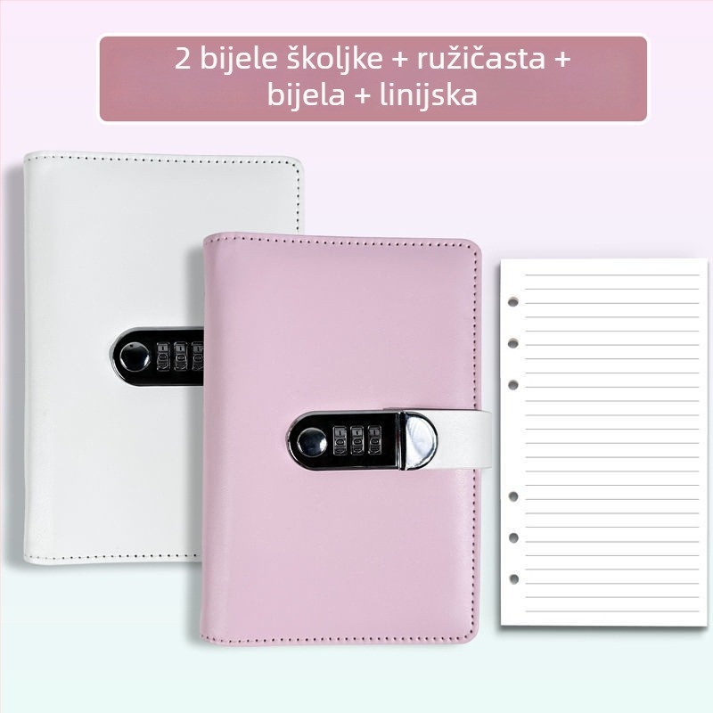 Odvojivi bilježnica s lozinkom, vezana prstenastim povezom, papir od drvene celuloze 75 g, 1–50 stranica, japanski stil