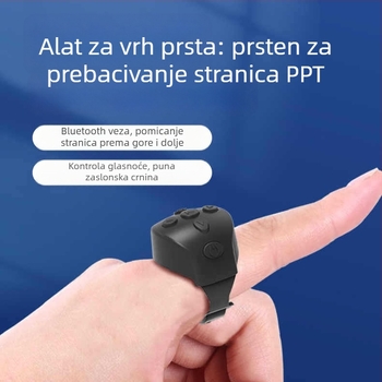 PPT daljinski prsten PT20, tvrtke Pippi Tribe za prezentacije — prebacivanje stranica, upravljanje glasnoćom, upravljanje projektorom
