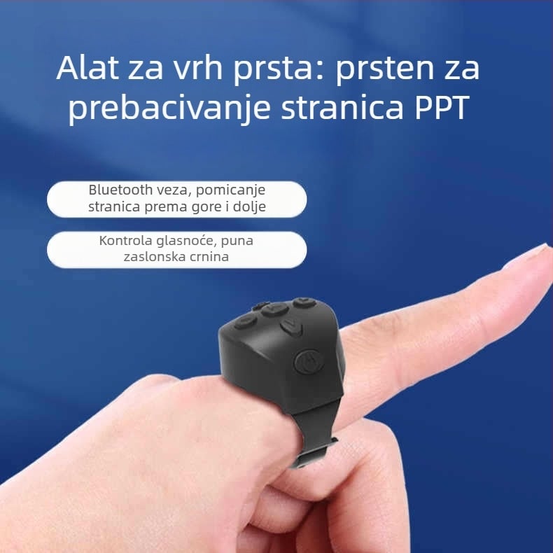 PPT daljinski prsten PT20, tvrtke Pippi Tribe za prezentacije — prebacivanje stranica, upravljanje glasnoćom, upravljanje projektorom