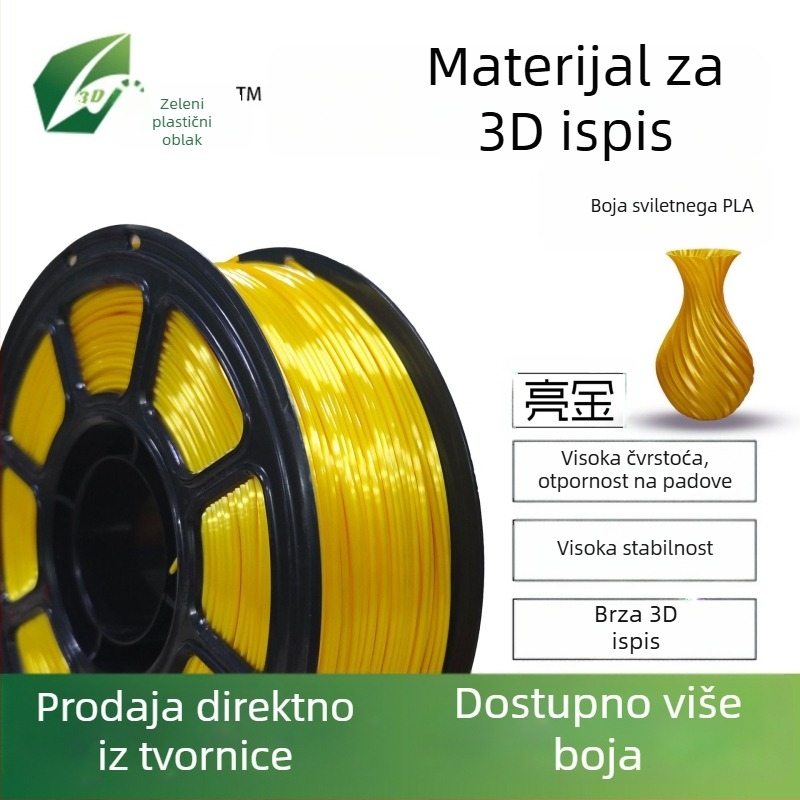 PLA svileno vlakno za 3D pisače, kružni presjek, 330 m duljine, visoka čvrstoća