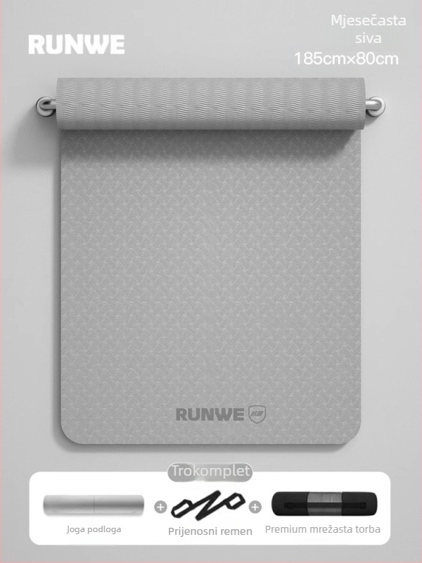 Joga podloga, TPE materijal, debljina 8