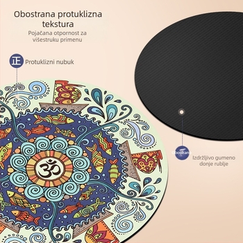 Nagoudi joga podloga — guma, debljina 1/3/5 mm, težina 500 g, prilagodba obrade, podrijetlo Hangzhou