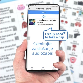 Engleske naljepnice za učenje za djecu — dnevne životne scene, ljepilo, sladak stil, ispis (Brand: Jerry; Adhesive: Yes; Style: Cute; Craft: Printing)