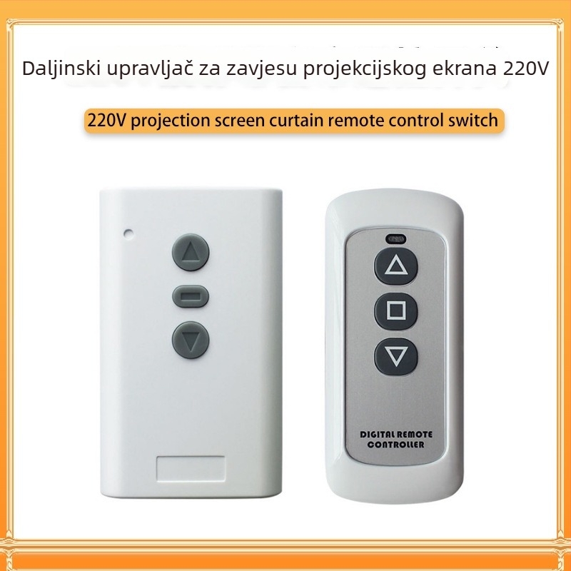 Dvostruki daljinski prekidač za AC220V motor – naprijed i natrag; za projekcijsko platno i zavjese s preciznim hodom