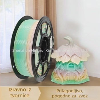 PETG 3D filament Rainbow Macaron Gradient, promjera 1,75 mm, 1 kg, za Tuozhu AMS