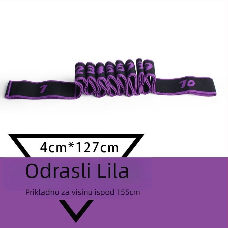 Fenzhi Elastična traka za istezanje leđa i ramena – segmentirana joga/pilates otporna traka