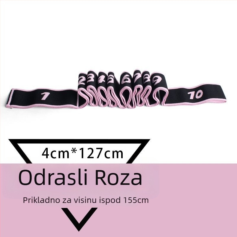 Fenzhi Elastična traka za istezanje leđa i ramena – segmentirana joga/pilates otporna traka