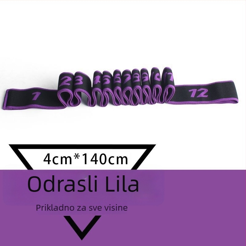 Fenzhi Elastična traka za istezanje leđa i ramena – segmentirana joga/pilates otporna traka