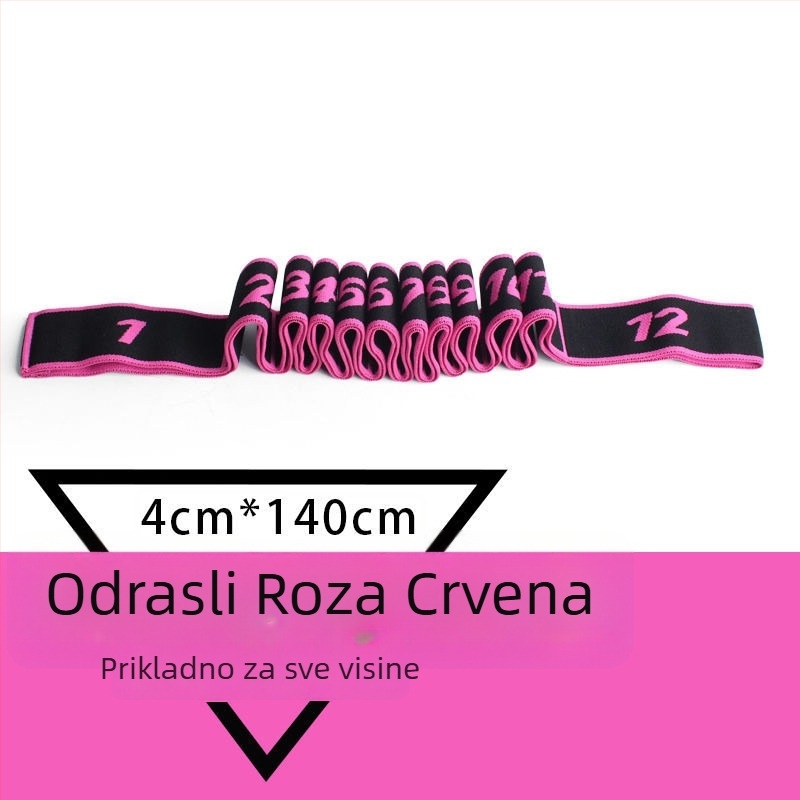 Fenzhi Elastična traka za istezanje leđa i ramena – segmentirana joga/pilates otporna traka